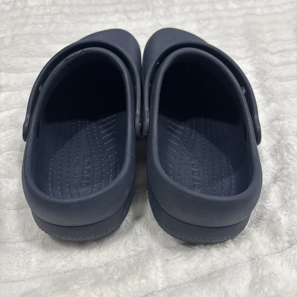 Crocs‎ at Work Unisex Women's 11 Men's 9 Iconic Crocs Comfort Blue